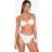boohoo Womens Swimwear Essentials Ditsy Floral Knot Bandeau Bikini Top - Pink