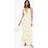 boohoo Womens Floral Chiffon Maxi Slip Dress - Yellow