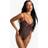 boohoo Womens Swimwear Essentials Underwired Swimsuit - Brown