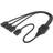 Akasa Addressable RGB LED Splitter & Extension Cable 0.5m