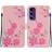 GANGXUN C10 Case for Samsung Galaxy A16 Wallet Butterfly Flower Painted PU Leather Card Slots