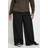 Yours Curve Plus Size Pull On Wide Leg Trousers - Black