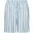 Yours Elasticated Striped Shorts - Blue