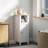 kleankin Narrow Bathroom Storage Cabinet with Open Shelf