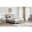 Bedmaster Rhodes Velvet Ottoman Light Grey Frame Bed
