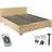 tectake Sengeramme Med LED Strips Og Opbevaring 180 x 200 cm Rammeseng