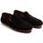 Thomas Crick DUVAL Suede Leather Slip-on Casual Loafer Shoes - Navy