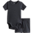 H&M Ribbed Cotton Set 2-piece - Dark Grey (1147423013)