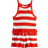 H&M Ribbed Set 2-piece - Bright Red/Striped (1273023001)