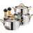 Evimsaray Sevval Cookware Set with lid 3 Parts