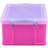 Really Useful 9TBPK Transparent Bright Pink Storage Box 9L