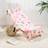 OHS Avocados at Beach Print Bath Towel Pink (152x71cm)