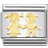 Nomination Classic Sister And Brother Charm - Silver/Gold