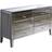 Birlea Valencia Mirrored Silver Chest of Drawer 125x72.5cm