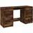 vidaXL Smoked Writing Desk 50x140cm