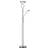 Endon Monaco Mother and Child Satin Chrome/Opal Floor Lamp 182cm