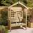Rowlinson Sherwood 2 Seater 6.9 x 5.2ft Arbour 211.5 x 161 x 66.5cm - Brown Garden Bench