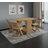 Mercers Furniture Corona Butterfly Brown Dining Set 92x92cm 5pcs