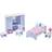 Tidlo Wooden Dolls House Bedroom Furniture Set