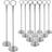 Argon Tableware Wedding Table Number Holders 30cm Pack 12