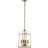 Endon Lighting Lambeth Satin Nickel/Clear Pendant Lamp ∅ 30cm