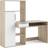 Tvilum 71980173ak49 White And Oak Skrivebord 60.4x162.8cm