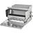 Pawhut Automatic Chicken Galvanized Poultry Feeder 42x51x28.5cm