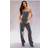 PrettyLittleThing Bandeau Denim Jumpsuit - Washed Grey