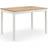 Julian Bowen Coxmoor Ivory/Oak Dining Table 75x118cm