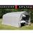 Dancover Garagetelt Opbevaringstelt Pro 3.77x7.3x3.18m PVC Grå (Areal )