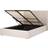 Beliani Modern Upholstered Ottoman Storage Double Size Fabric Beige Lorient Frame Bed
