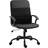 Vinsetto PVC Leather & Mesh Panel Black Office Chair 107cm