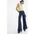 River Island High Rise Palazzo Button Detail Jeans - Dark Navy