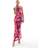 Vero Moda Sleeveless Seam Front Mesh Dress Bold Abstract Painted Print - Multi