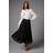 Coast 3D Flower Midi Skirt - Black
