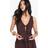 boohoo Cheesecloth Tie Front Sleeveless Top - Brown