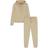 HUGO Two-Piece Relaxed Fit Tracksuit With Contrast Logos - Beige