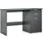 Homcom Study Workstation Grey Writing Desk 60x120cm