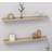 vidaXL Shelves 2 Pcs Sonoma Oak 80x9x3 cm Wall Shelf