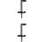 GoodHome Kimlos Black Nickel Effect Hook Curtain Set of 2