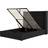 Beliani Ottoman Velvet Lubbon 140 x 200 cm Black Frame Bed
