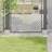 vidaXL Post Bases Square 4 Pcs Silver 91x91 mm Anthracite