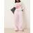 Gina Tricot Cotton Poplin Trousers Randiga Byxor - Rosa