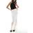 ASOS DESIGN Satin Maxi Skirt With Lace Insert - Ivory White