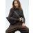 Mango Shopper Bag With Double Handle - Black