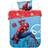 Marvel Spiderman Blå Röd Barn Bäddset 150x210 cm Påslakan Blå (210x150cm)