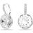 Swarovski Millenia Drop Earrings Round Cut Rhodium Plated - White