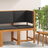 vidaXL Garden Chair Corner with Cushions Solid Wood Acacia Modular Sofa