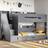 Flair Slick Staircase with Storage Grey Bunk Bed
