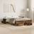 vidaXL with Drawers Old Wood 120x190 cm Frame Bed